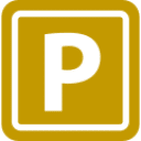 icon doré représentant parking gratuit