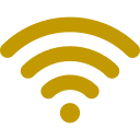 Icon WIFI Gratuite doré